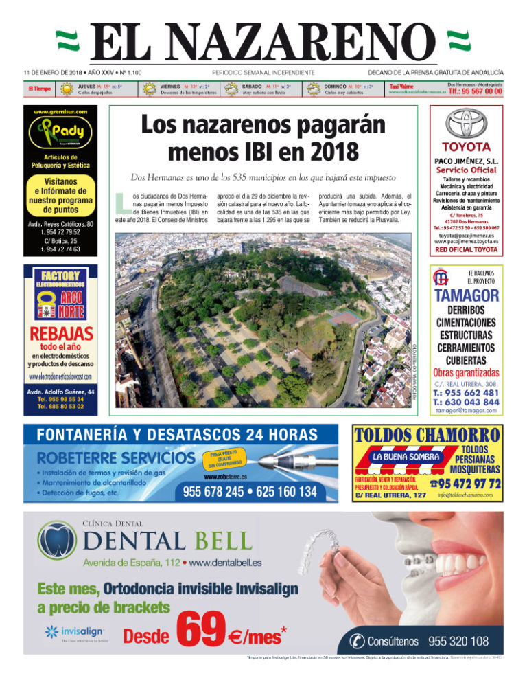 Periódico El Nazareno nº 1.100 de 11 de enero de 2018